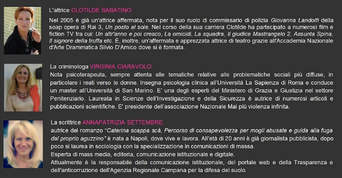 TRIS DI DONNE per il libro "Caterina scappa scà"